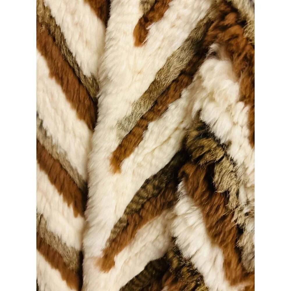 J MCLAUGHLIN Women's Vest with Rabbit Fur & Merino Wool Size Small